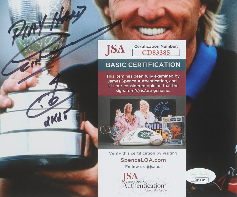 Greg Norman Signed 8x10 Photo Inscribed "2k25" & "Play Hard" with Hand-Drawn Sketch (JSA) at PristineAuction.com Greg Norman Signed 8x10 Photo Inscribed "2k25" & "Play Hard" with Hand-Drawn Sketch (JSA) at PristineAuction.com