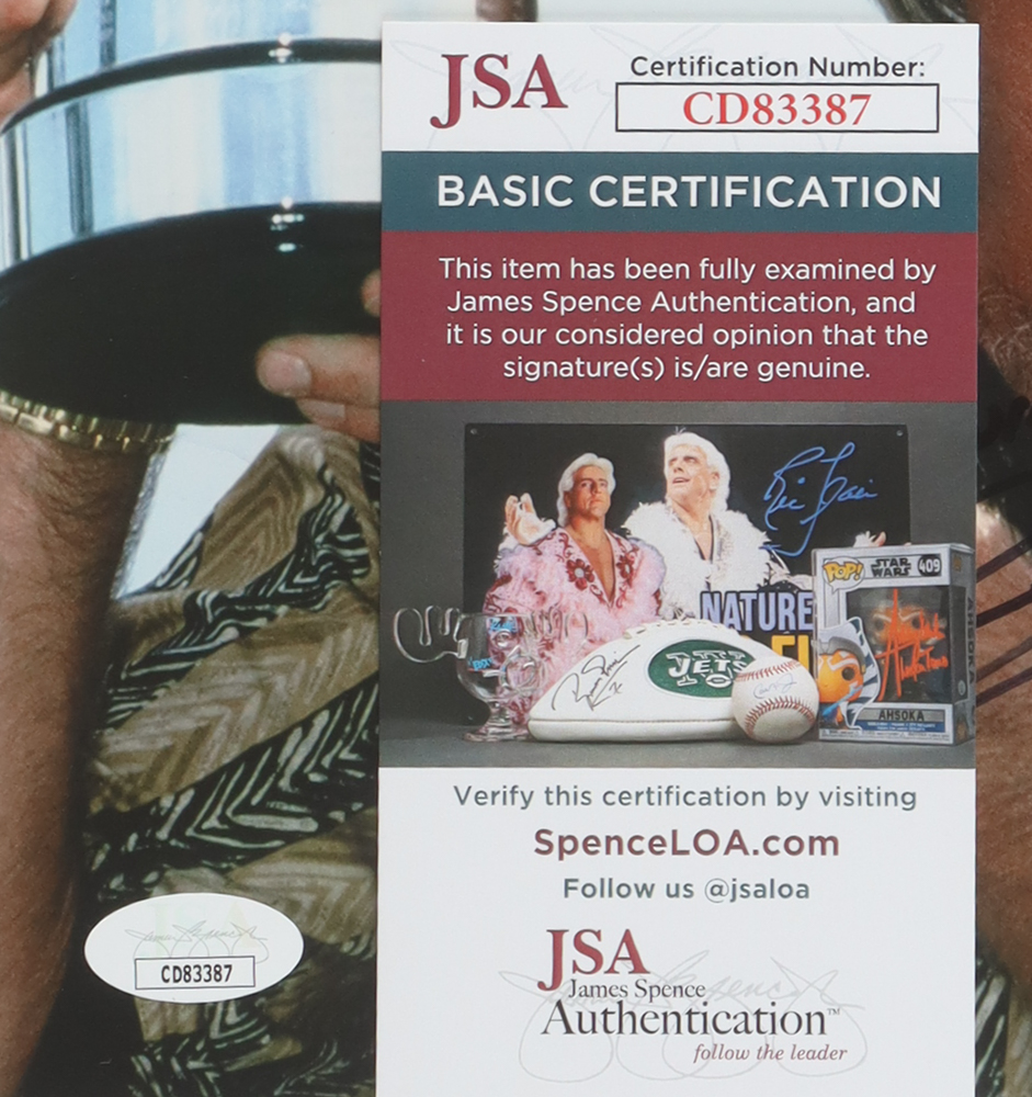 Greg Norman Signed 8x10 Photo Inscribed "2k25" & "Keep Swinging" with Hand-Drawn Sketch (JSA) at PristineAuction.com Greg Norman Signed 8x10 Photo Inscribed "2k25" & "Keep Swinging" with Hand-Drawn Sketch (JSA) at PristineAuction.com