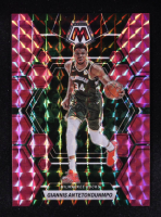 Giannis Antetokounmpo 2022-23 Panini Mosaic Mosaic Pink #15 #042/149 at PristineAuction.com