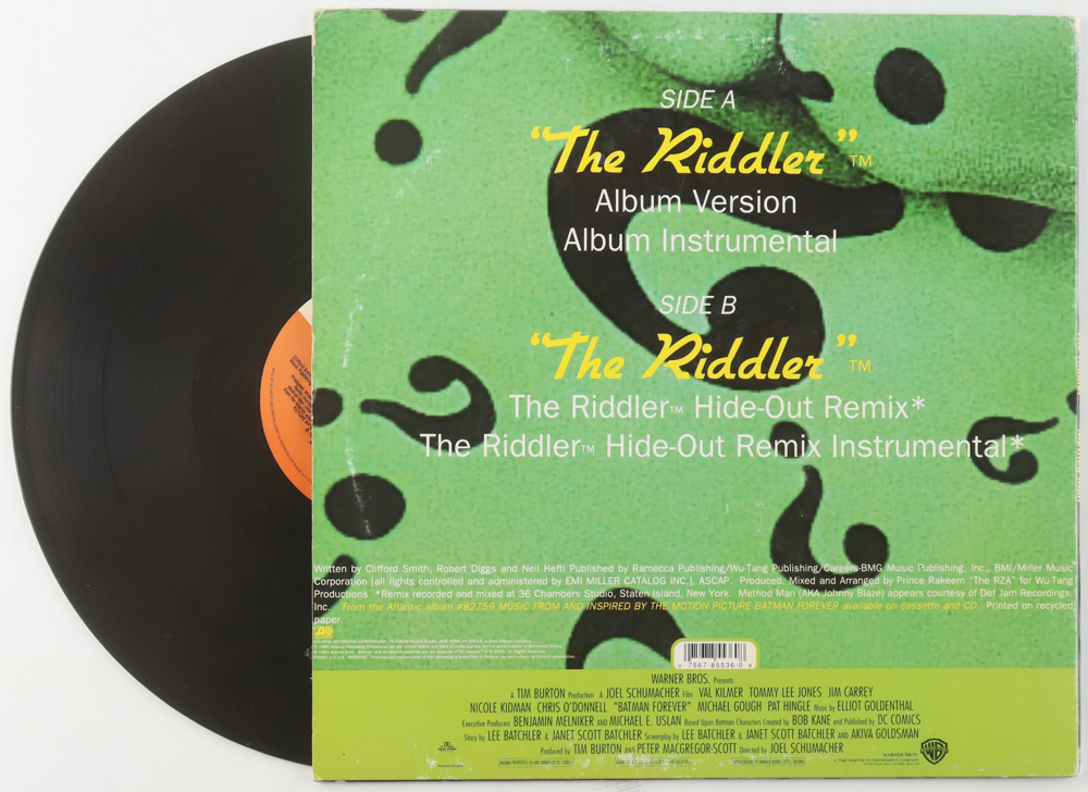 Method Man Signed "The Riddler" Vinyl Record Album (JSA) at PristineAuction.com Method Man Signed "The Riddler" Vinyl Record Album (JSA) at PristineAuction.com