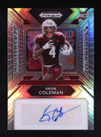 Keon Coleman 2024 Panini Prizm Draft Picks Sensational Signatures Silver #65 RC at PristineAuction.com