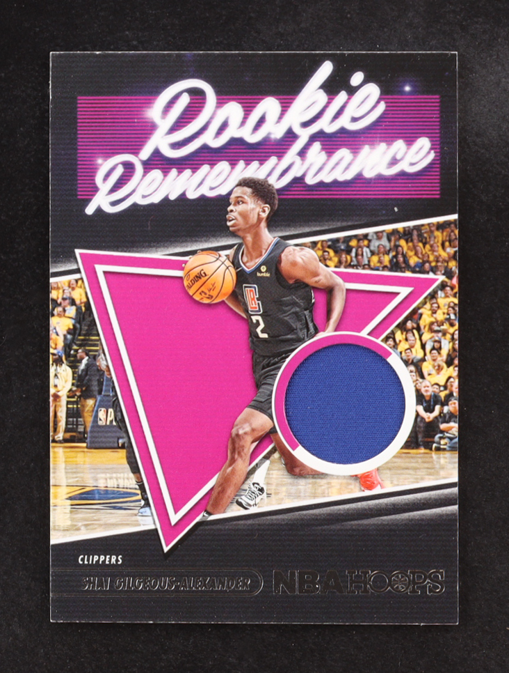 Shai Gilgeous-Alexander 2021-22 Hoops Rookie Remembrance MEM #RR-SGA at PristineAuction.com Shai Gilgeous-Alexander 2021-22 Hoops Rookie Remembrance MEM #RR-SGA at PristineAuction.com