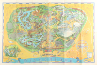 1968 Vintage Disneyland On-Site Souvenir Wall Size Map at PristineAuction.com