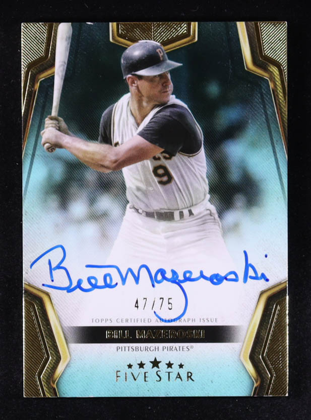 Bill Mazeroski 2024 Topps Five Star Autographs Aqua #FSABM #47/75 at PristineAuction.com Bill Mazeroski 2024 Topps Five Star Autographs Aqua #FSABM #47/75 at PristineAuction.com