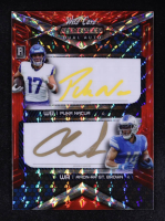 Amon-Ra St. Brown / Puka Nacua 2024 Wild Card Alumination Dual Autographs Mosaic Red #PNAB #2/2 at PristineAuction.com
