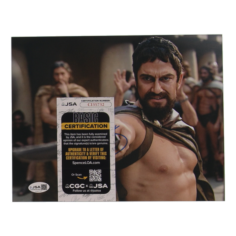 Gerard Butler Signed "300" 8x10 Photo (JSA) at PristineAuction.com Gerard Butler Signed "300" 8x10 Photo (JSA) at PristineAuction.com