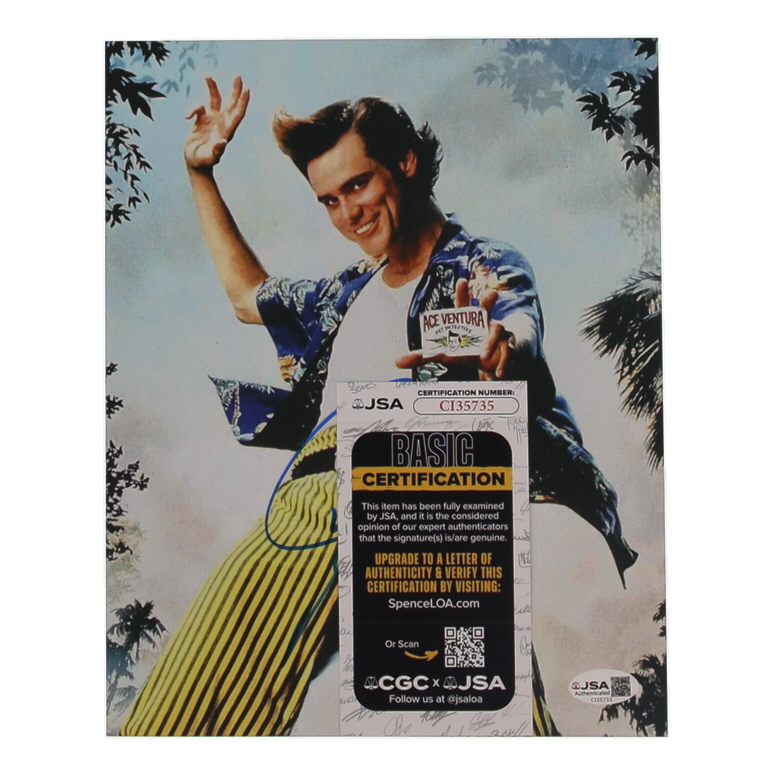 Jim Carrey Signed "Ace Ventura: When Nature Calls" 8x10 Photo (JSA) at PristineAuction.com Jim Carrey Signed "Ace Ventura: When Nature Calls" 8x10 Photo (JSA) at PristineAuction.com