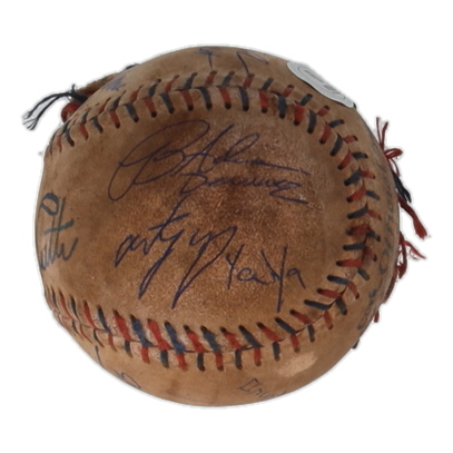 "The Sandlot" Replica Baseball Cast-Signed By (7) with Patrick Renna, Chauncey Leopardi, Brandon Adams, Tom Guiry with Character Name Inscriptions (JSA) at PristineAuction.com "The Sandlot" Replica Baseball Cast-Signed By (7) with Patrick Renna, Chauncey Leopardi, Brandon Adams, Tom Guiry with Character Name Inscriptions (JSA) at PristineAuction.com