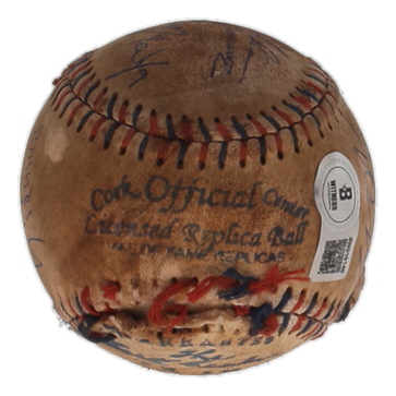 "The Sandlot" Replica Baseball Cast-Signed By (7) with Patrick Renna, Chauncey Leopardi, Brandon Adams, Tom Guiry with Character Name Inscriptions (JSA) at PristineAuction.com "The Sandlot" Replica Baseball Cast-Signed By (7) with Patrick Renna, Chauncey Leopardi, Brandon Adams, Tom Guiry with Character Name Inscriptions (JSA) at PristineAuction.com