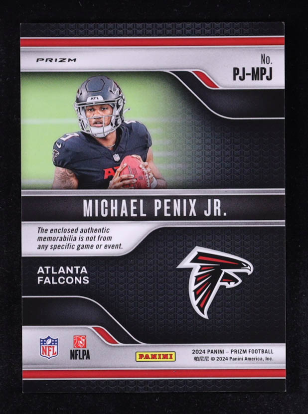 Michael Penix Jr. 2024 Panini Prizm Premier Jerseys #9 RC at PristineAuction.com Michael Penix Jr. 2024 Panini Prizm Premier Jerseys #9 RC at PristineAuction.com