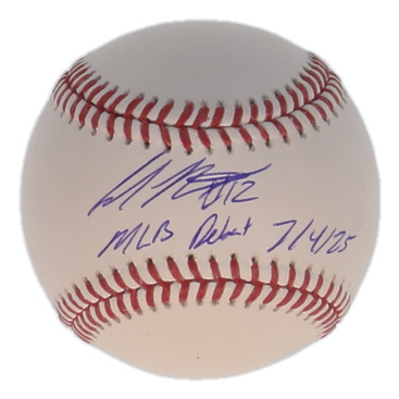 Colson Montgomery Signed OML Baseball Inscribed "MLB Debut 7/4/25" (Beckett) at PristineAuction.com Colson Montgomery Signed OML Baseball Inscribed "MLB Debut 7/4/25" (Beckett) at PristineAuction.com