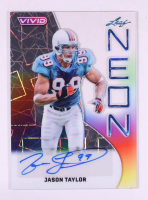 Jason Taylor 2025 Leaf Vivid Neon Lazer Autographs #NAJT1 #5/6 at PristineAuction.com