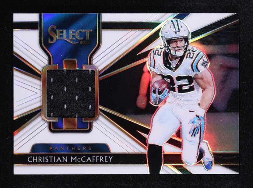 Christian McCaffrey 2018 Select Select Swatches Prizm White #55 #14/75 at PristineAuction.com Christian McCaffrey 2018 Select Select Swatches Prizm White #55 #14/75 at PristineAuction.com