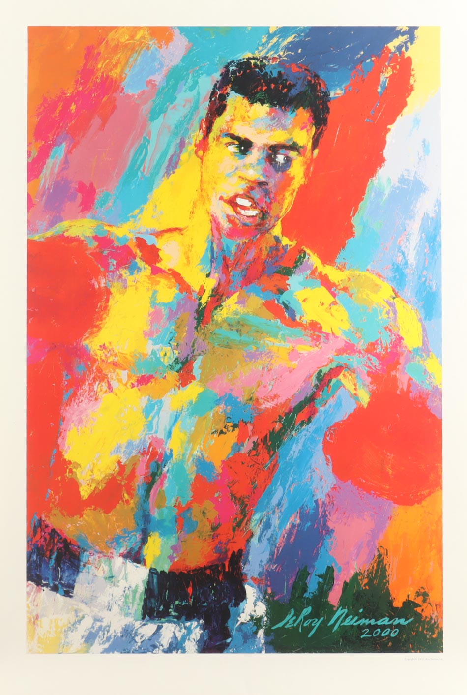 "Muhammad Ali" LeRoy Neiman 26x36 Art Lithograph at PristineAuction.com "Muhammad Ali" LeRoy Neiman 26x36 Art Lithograph at PristineAuction.com