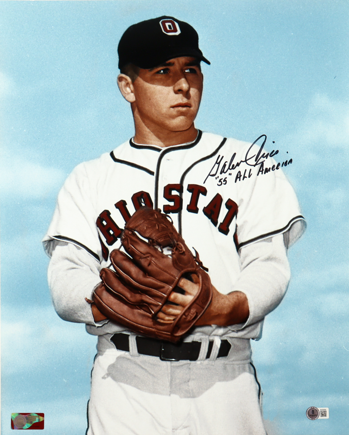 Galen Cisco Signed Ohio State Buckeyes 16x20 Photo Inscribed "55 All American" (Beckett) at PristineAuction.com Galen Cisco Signed Ohio State Buckeyes 16x20 Photo Inscribed "55 All American" (Beckett) at PristineAuction.com