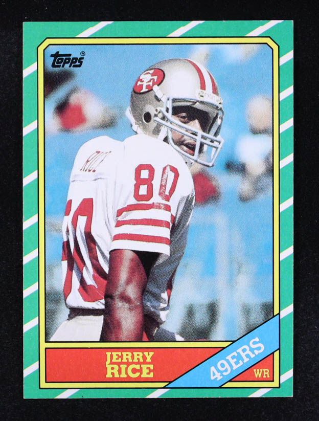 Jerry Rice 1986 Topps #161 RC at PristineAuction.com Jerry Rice 1986 Topps #161 RC at PristineAuction.com