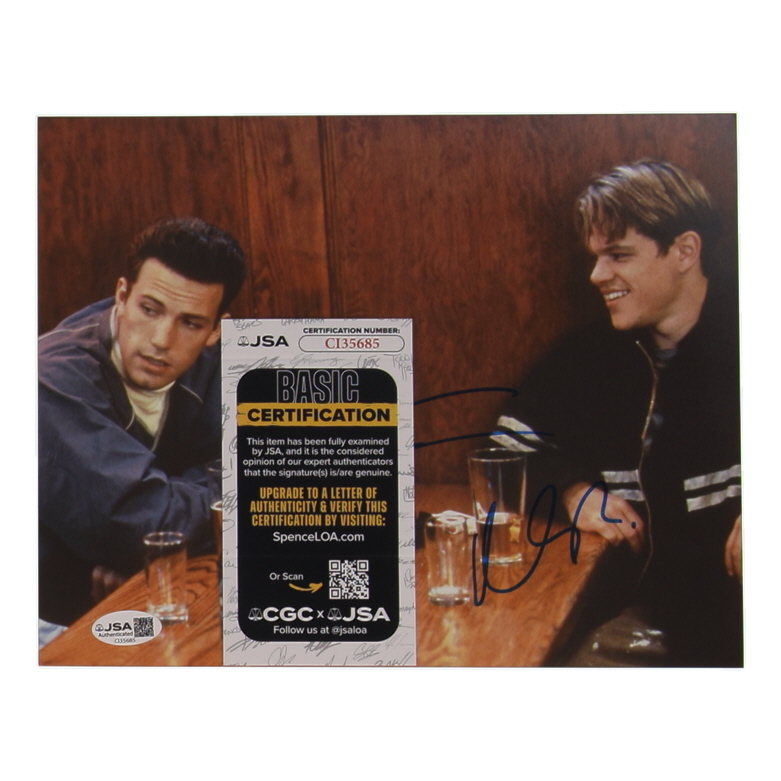 Matt Damon & Ben Affleck Signed "Good Will Hunting" 8x10 Photo (JSA) at PristineAuction.com Matt Damon & Ben Affleck Signed "Good Will Hunting" 8x10 Photo (JSA) at PristineAuction.com