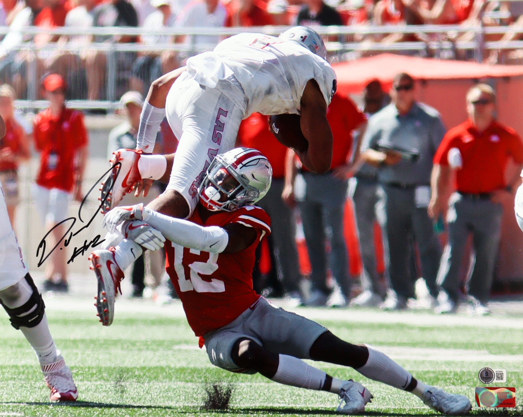 Denzel Ward Signed Ohio State Buckeyes 16x20 Photo (Beckett) at PristineAuction.com Denzel Ward Signed Ohio State Buckeyes 16x20 Photo (Beckett) at PristineAuction.com