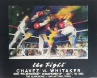 "Julio Cesar Chavez VS Pernell Whitaker" LeRoy Neiman 24x32 Art Lithograph at PristineAuction.com