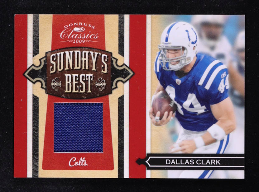 Dallas Clark 2009 Donruss Classics Sunday's Best Jerseys #13 #143/299 at PristineAuction.com Dallas Clark 2009 Donruss Classics Sunday's Best Jerseys #13 #143/299 at PristineAuction.com