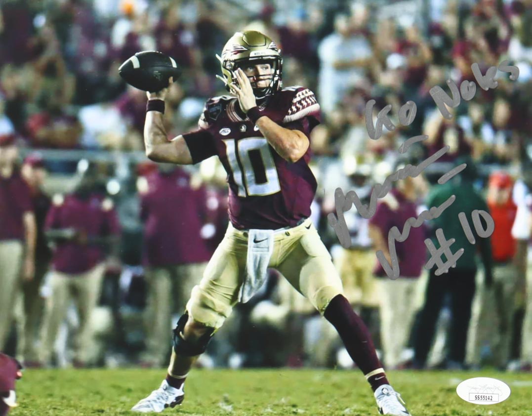 McKenzie Milton Signed Florida State Seminoles 8x10 Photo Inscribed "Go Noles" (JSA) at PristineAuction.com McKenzie Milton Signed Florida State Seminoles 8x10 Photo Inscribed "Go Noles" (JSA) at PristineAuction.com