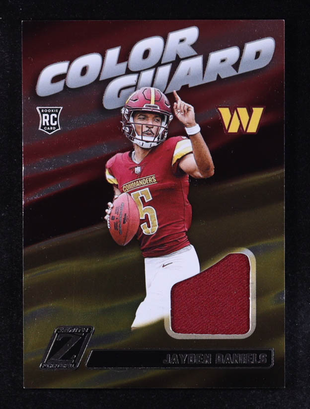 Jayden Daniels 2024 Zenith Color Guard Jerseys MEM #2 at PristineAuction.com Jayden Daniels 2024 Zenith Color Guard Jerseys MEM #2 at PristineAuction.com