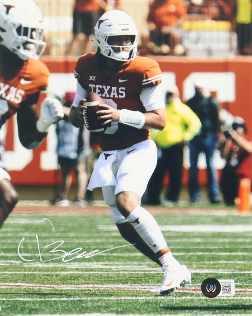 Quinn Ewers Signed Texas Longhorns 8x10 Photo (Beckett) at PristineAuction.com Quinn Ewers Signed Texas Longhorns 8x10 Photo (Beckett) at PristineAuction.com