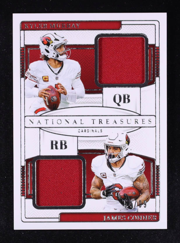 Kyler Murray / James Conner 2024 Panini National Treasures NFL Gear Combo Materials #1 #54/99 at PristineAuction.com Kyler Murray / James Conner 2024 Panini National Treasures NFL Gear Combo Materials #1 #54/99 at PristineAuction.com