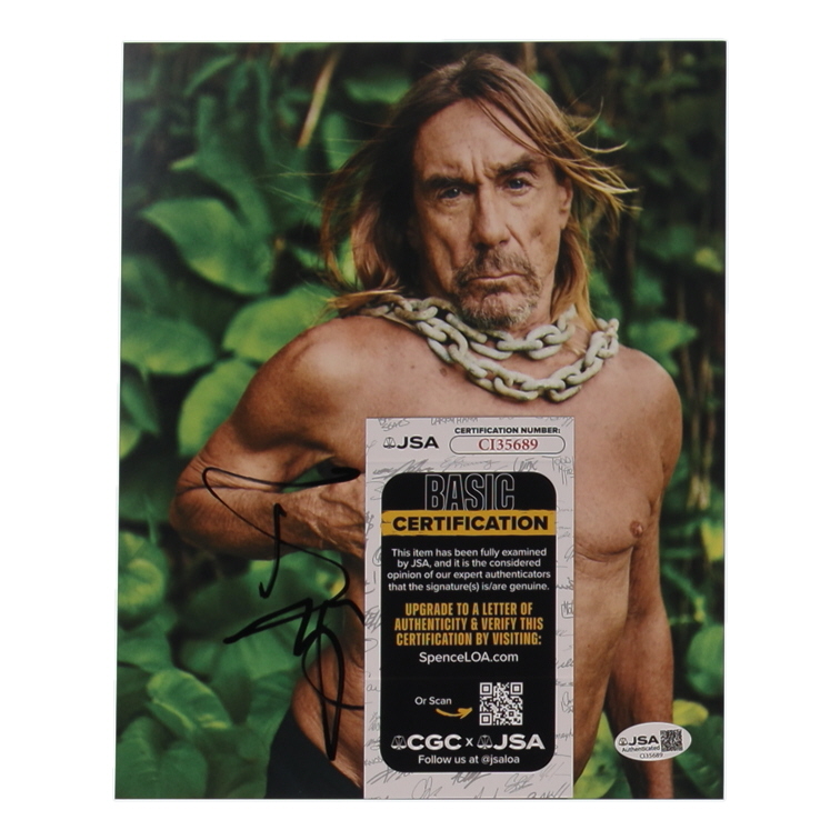 Iggy Pop Signed 8x10 Photo (JSA) at PristineAuction.com Iggy Pop Signed 8x10 Photo (JSA) at PristineAuction.com