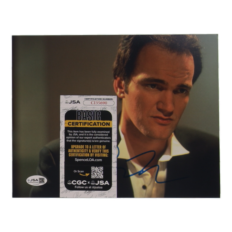 Quentin Tarantino Signed 8x10 Photo (JSA) at PristineAuction.com Quentin Tarantino Signed 8x10 Photo (JSA) at PristineAuction.com