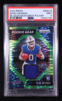 Keon Coleman 2024 Panini Prizm Rookie Gear Neon Green Pulsar #15 RC (PSA 9) at PristineAuction.com