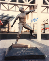 Bob Feller Signed Indians 16x20 Photo Inscribed "HOF '62" (Beckett) at PristineAuction.com