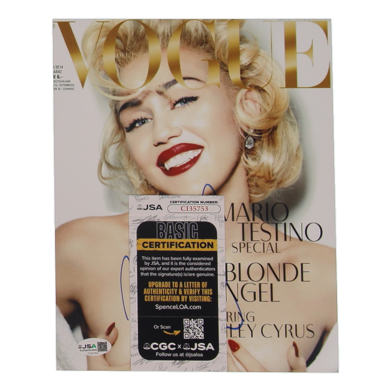 Miley Cyrus Signed 8x10 Photo (JSA) at PristineAuction.com Miley Cyrus Signed 8x10 Photo (JSA) at PristineAuction.com