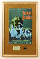 Disney's "Haunted Mansion" Custom Framed Art Print Display with Ticket Book & Retired Pin at PristineAuction.com