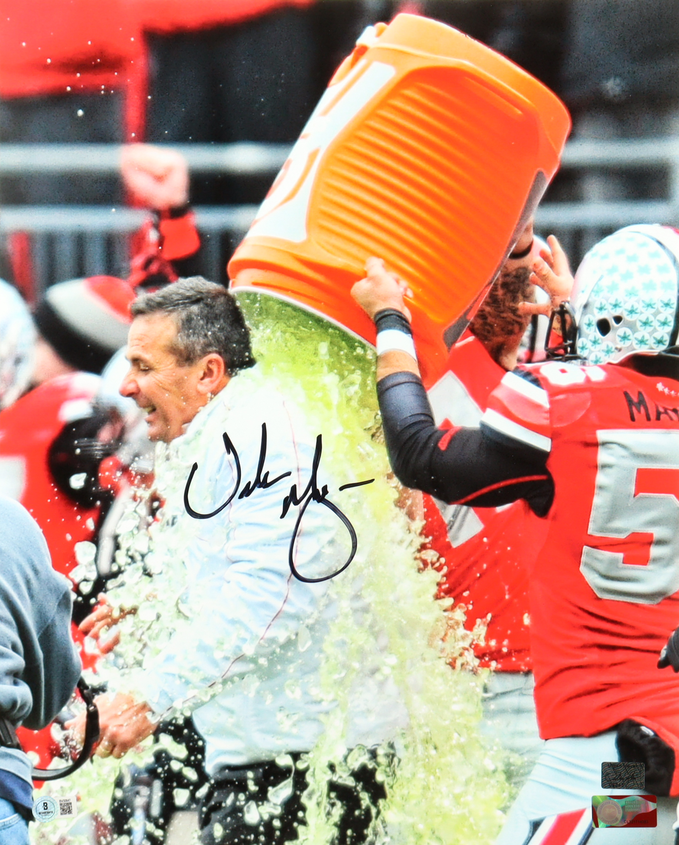 Urban Meyer Signed Ohio State Buckeyes 16x20 Photo (Beckett) at PristineAuction.com Urban Meyer Signed Ohio State Buckeyes 16x20 Photo (Beckett) at PristineAuction.com