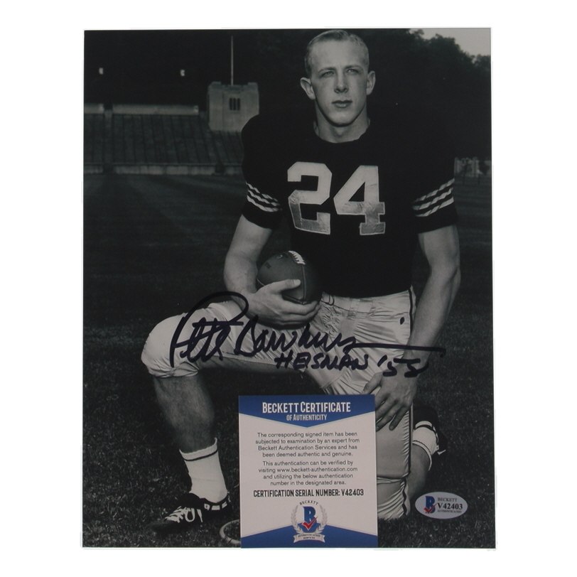 Pete Dawkins Signed Army Black Knights 8x10 Photo Inscribed "Heisman '58" (Beckett) at PristineAuction.com Pete Dawkins Signed Army Black Knights 8x10 Photo Inscribed "Heisman '58" (Beckett) at PristineAuction.com