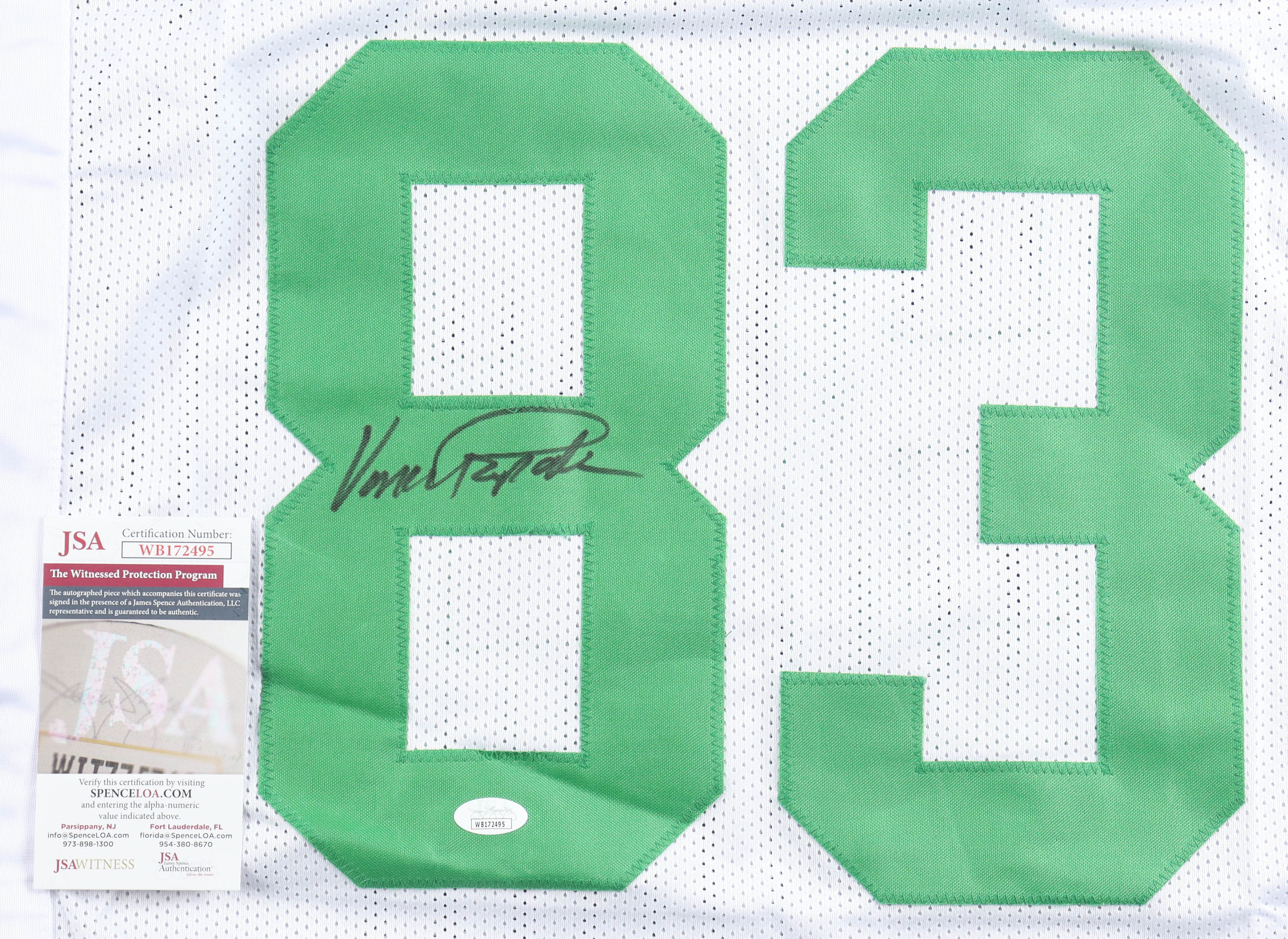 Vince Papale Signed Jersey (JSA) at PristineAuction.com Vince Papale Signed Jersey (JSA) at PristineAuction.com