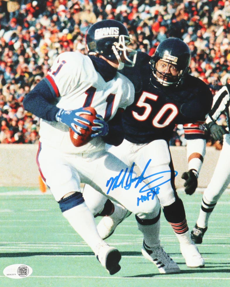 Mike Singletary Signed Bears 8x10 Photo Inscribed "HOF 98" (JSA) at PristineAuction.com Mike Singletary Signed Bears 8x10 Photo Inscribed "HOF 98" (JSA) at PristineAuction.com