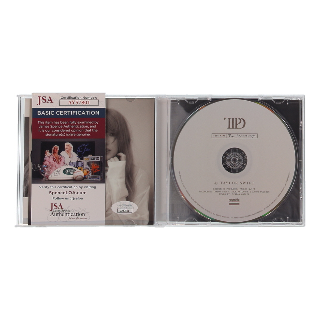 Taylor Swift Signed "The Tortured Poets Department" CD Insert (JSA) at PristineAuction.com Taylor Swift Signed "The Tortured Poets Department" CD Insert (JSA) at PristineAuction.com
