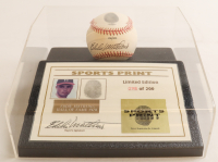 Eddie Mathews Signed LE ONL Baseball Display with Thumbprint (Beckett) at PristineAuction.com