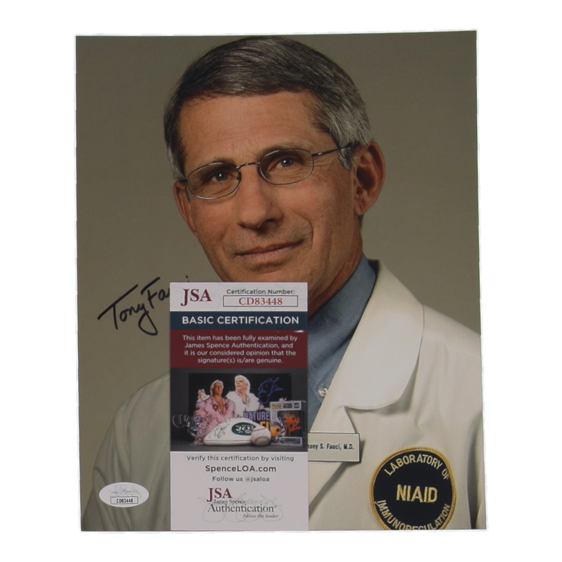Dr. Anthony Fauci Signed 8x10 Photo (JSA) at PristineAuction.com Dr. Anthony Fauci Signed 8x10 Photo (JSA) at PristineAuction.com