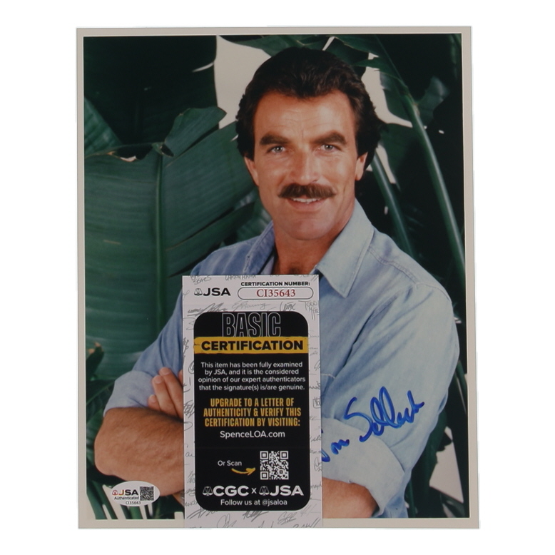 Tom Selleck Signed "Magnum, P.I." 8x10 Photo (JSA) at PristineAuction.com Tom Selleck Signed "Magnum, P.I." 8x10 Photo (JSA) at PristineAuction.com