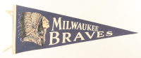 1955 Milwaukee Brewers Vintage Felt Pennant Flag at PristineAuction.com