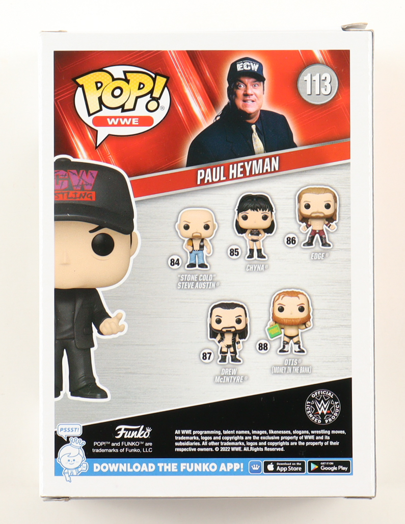 Paul Heyman Signed WWE #113 Funko Pop! Vinyl Figure (Beckett) at PristineAuction.com Paul Heyman Signed WWE #113 Funko Pop! Vinyl Figure (Beckett) at PristineAuction.com