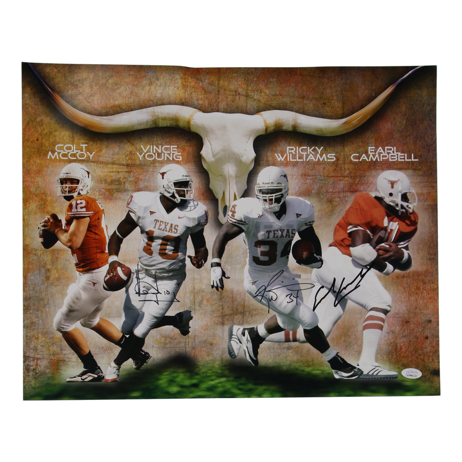 Vince Young, Ricky Williams & Earl Campbell Signed Texas Longhorns 16x20 Photo (JSA) at PristineAuction.com Vince Young, Ricky Williams & Earl Campbell Signed Texas Longhorns 16x20 Photo (JSA) at PristineAuction.com