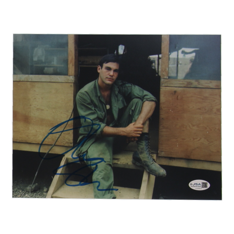 Oliver Stone Signed "Platoon" 8x10 Photo (JSA) at PristineAuction.com Oliver Stone Signed "Platoon" 8x10 Photo (JSA) at PristineAuction.com