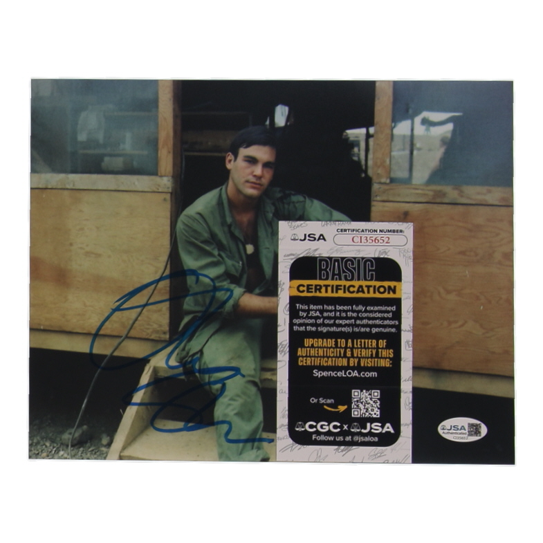 Oliver Stone Signed "Platoon" 8x10 Photo (JSA) at PristineAuction.com Oliver Stone Signed "Platoon" 8x10 Photo (JSA) at PristineAuction.com