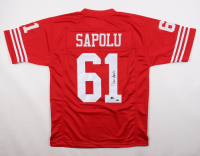 Jesse Sapolu Signed Jersey (Beckett & Sapolu) at PristineAuction.com