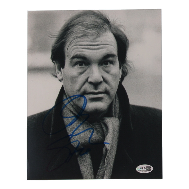 Oliver Stone Signed 8x10 Photo (JSA) at PristineAuction.com Oliver Stone Signed 8x10 Photo (JSA) at PristineAuction.com
