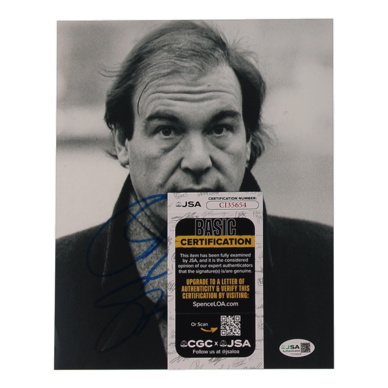 Oliver Stone Signed 8x10 Photo (JSA) at PristineAuction.com Oliver Stone Signed 8x10 Photo (JSA) at PristineAuction.com
